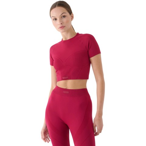 Koszulka damska 4F FNK F1737 burgund 4FRAW24TFTSF1737 60S M/L 4F