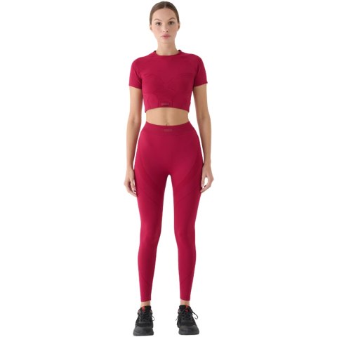 Koszulka damska 4F FNK F1737 burgund 4FRAW24TFTSF1737 60S M/L 4F