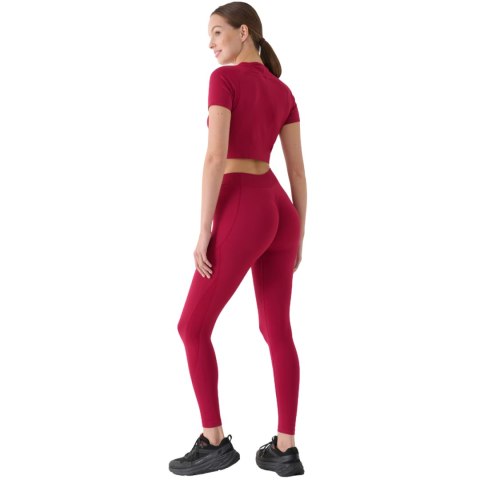 Koszulka damska 4F FNK F1737 burgund 4FRAW24TFTSF1737 60S XS/S 4F