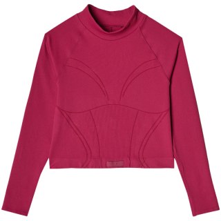 Koszulka damska 4F Longsleeve FNK F483 burgund 4FRAW24TFLOF483 60S M/L 4F