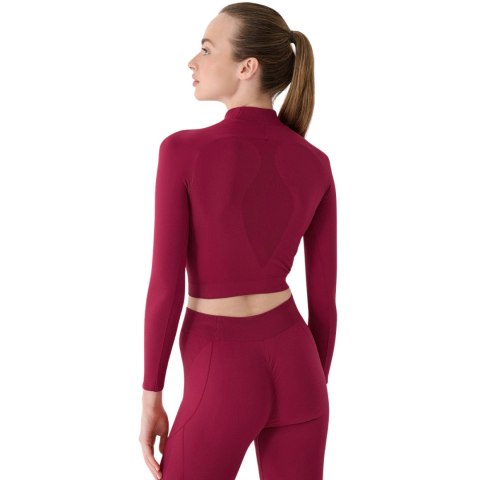 Koszulka damska 4F Longsleeve FNK F483 burgund 4FRAW24TFLOF483 60S M/L 4F