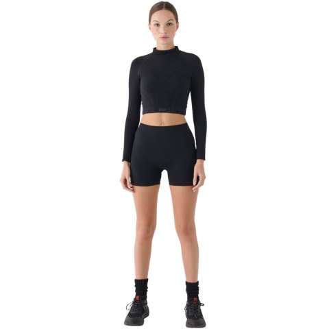 Koszulka damska 4F Longsleeve FNK F483 głęboka czerń 4FRAW24TFLOF483 20S XS/S 4F