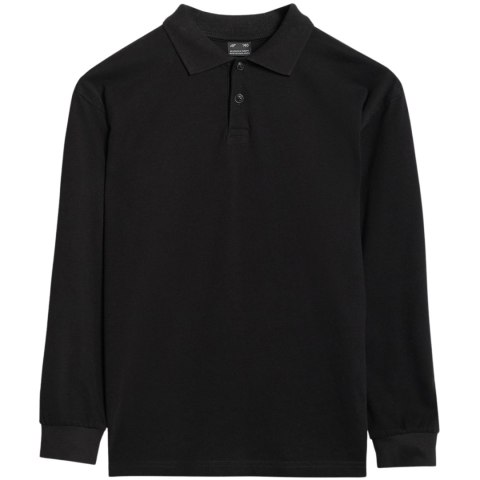 Koszulka dla chłopca longsleeve 4F M483 głęboka czerń 4FJWAW25TLONM483 20S 146cm 4F
