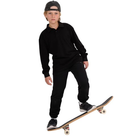Koszulka dla chłopca longsleeve 4F M483 głęboka czerń 4FJWAW25TLONM483 20S 158cm 4F