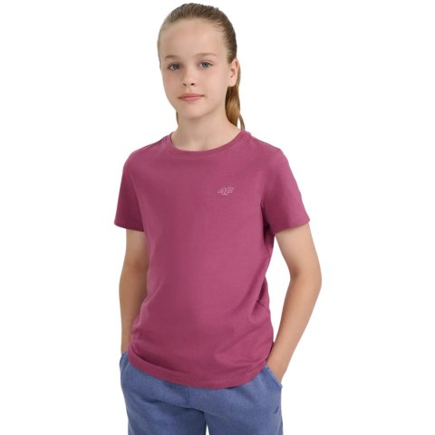 Koszulka dla dziewczynki 4F F2397 ciemny fiolet 4FJWAW25TTSHF2397 50S 164cm 4F