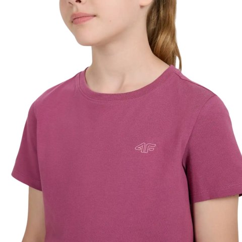 Koszulka dla dziewczynki 4F F2397 ciemny fiolet 4FJWAW25TTSHF2397 50S 164cm 4F