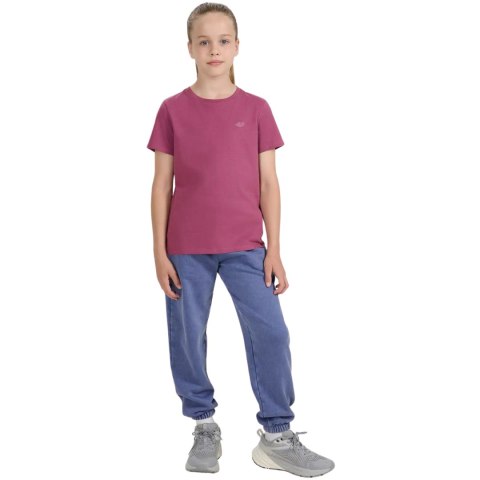 Koszulka dla dziewczynki 4F F2397 ciemny fiolet 4FJWAW25TTSHF2397 50S 164cm 4F