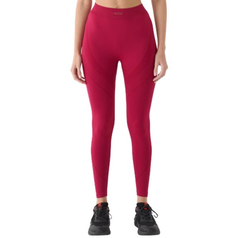 Legginsy damskie 4F FNK F389 burgund 4FRAW24TFTIF389 60S M/L 4F