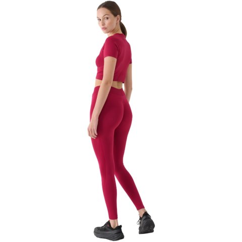 Legginsy damskie 4F FNK F389 burgund 4FRAW24TFTIF389 60S M/L 4F
