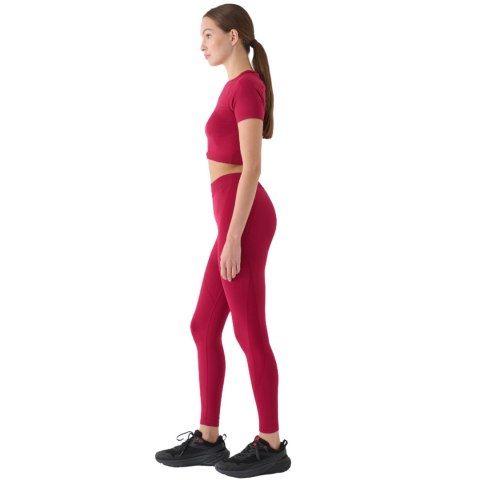Legginsy damskie 4F FNK F389 burgund 4FRAW24TFTIF389 60S M/L 4F