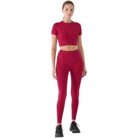 Legginsy damskie 4F FNK F389 burgund 4FRAW24TFTIF389 60S M/L 4F