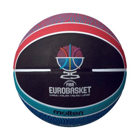 Piłka koszykowa Molten Fiba Replika czarno-niebiesko-czerwona B7G2000-E5Z ME2025 7 Molten