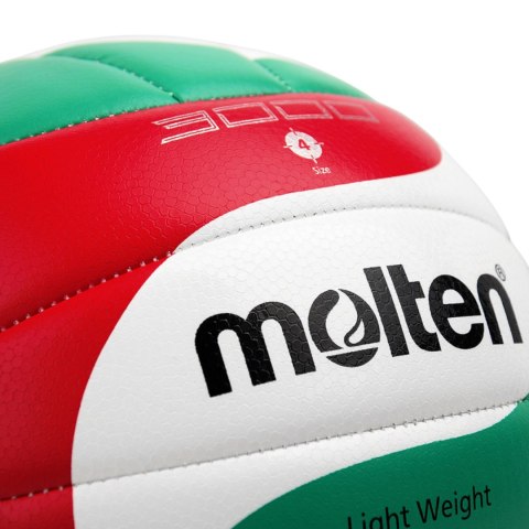 Piłka siatkowa Molten biało-czerwono-zielona V4M3000-L 4 Molten