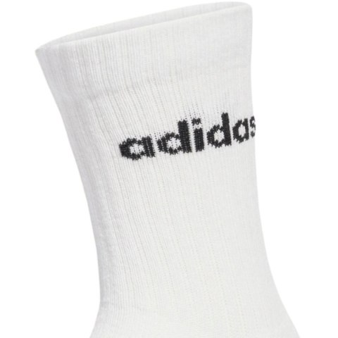 Skarpety adidas Linear Crew Socks Cushioned 6 Par białe JL6096 40-42 Adidas