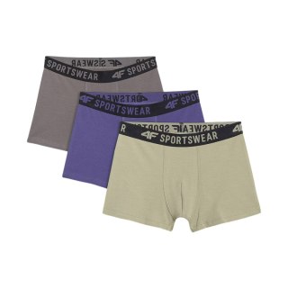 Bokserki dla chłopca 4F M061 3pak multikolor 1 4FJWAW25UBXSM061 91S 122-128cm 4F