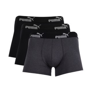 Bokserki męskie Puma 3-pack szare, czarne, 100003547 3730/002 020 M Puma