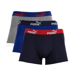 Bokserki męskie Puma Sodalite 3-pack granatowe, niebieskie, szare 100003547 3733/ 005 020 2XL Puma