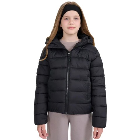 Kurtka pikowana dla dzieci 4F U0704 głęboka czerń 4FJWAW25TDJAU0704 20S 134cm 4F