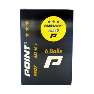 Piłeczki do ping ponga Point Prof ABS40 *** 6 szt. pomarańczowe Point