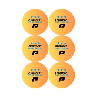 Piłeczki do ping ponga Point Prof ABS40 *** 6 szt. pomarańczowe Point