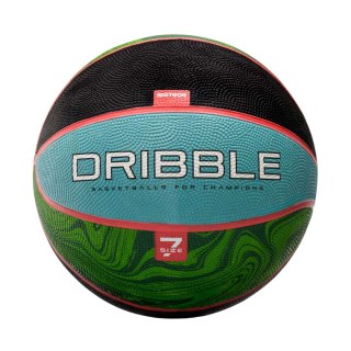 Piłka koszykowa Meteor Dribble niebiesko-zielono-czarna 07093 7 Meteor