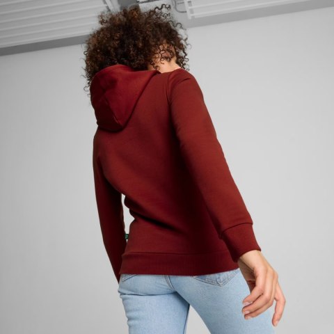 Bluza damska Puma ESS Logo Hoodie FL bordowa 586789 13 Puma