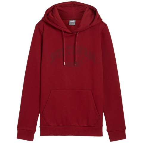 Bluza damska Puma Ess+ Logo LAB Hoodie FL bordowa 682987 13 Puma
