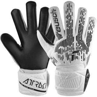 Rękawice bramkarskie Reusch Attrakt Solid biało-czarne 5470016 1101 Reusch