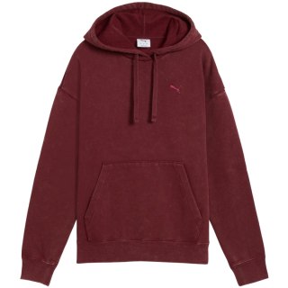Bluza damska Puma ESS Elevated Relaxed Wash Hoodie bordowa 688103 96 XL Puma