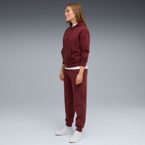 Bluza damska Puma ESS Elevated Relaxed Wash Hoodie bordowa 688103 96 XL Puma