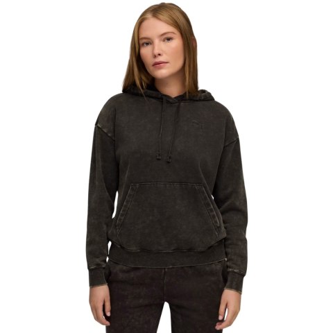 Bluza damska Puma ESS Elevated Relaxed Wash Hoodie czarna 688103 01 L Puma