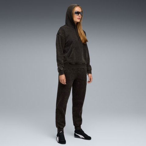 Bluza damska Puma ESS Elevated Relaxed Wash Hoodie czarna 688103 01 M Puma