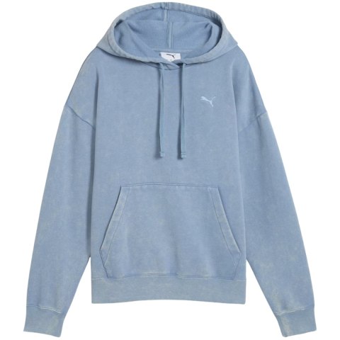 Bluza damska Puma ESS Elevated Relaxed Wash Hoodie niebieska 688103 34 L Puma