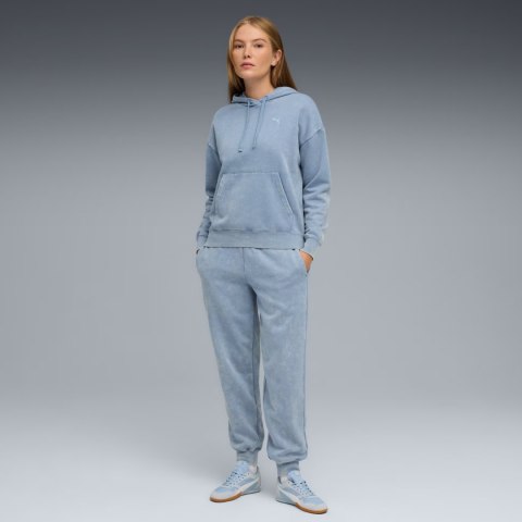 Bluza damska Puma ESS Elevated Relaxed Wash Hoodie niebieska 688103 34 L Puma