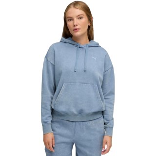 Bluza damska Puma ESS Elevated Relaxed Wash Hoodie niebieska 688103 34 M Puma