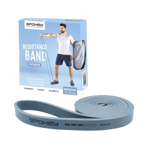 Guma Fitness Spokey Power medium niebieska 941958 Spokey