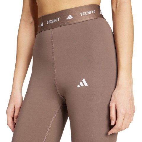Legginsy damskie adidas Techfit 7/8 brązowe JW5181 L Adidas