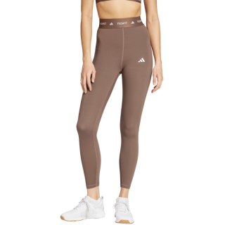 Legginsy damskie adidas Techfit 7/8 brązowe JW5181 XS Adidas