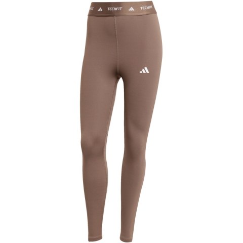 Legginsy damskie adidas Techfit 7/8 brązowe JW5181 S Adidas