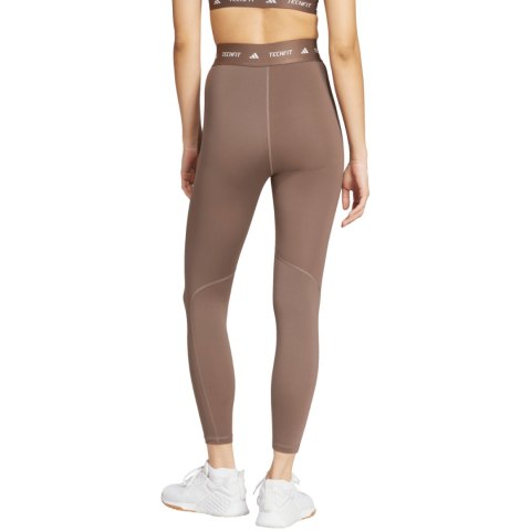 Legginsy damskie adidas Techfit 7/8 brązowe JW5181 S Adidas