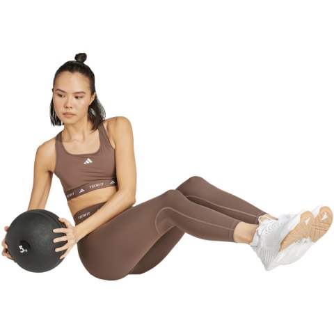 Legginsy damskie adidas Techfit 7/8 brązowe JW5181 S Adidas