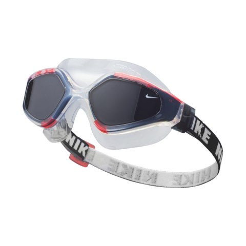 Okulary pływackie Nike Expanse Swim Mask bezbarwno-czerwone NESSC151-620 OS Nike