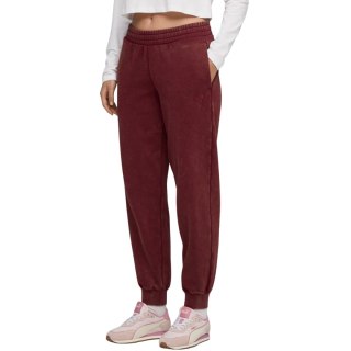 Spodnie damskie Puma ESS Elevated Comfort Wash Sweatpants bordowe 688104 96 XL Puma