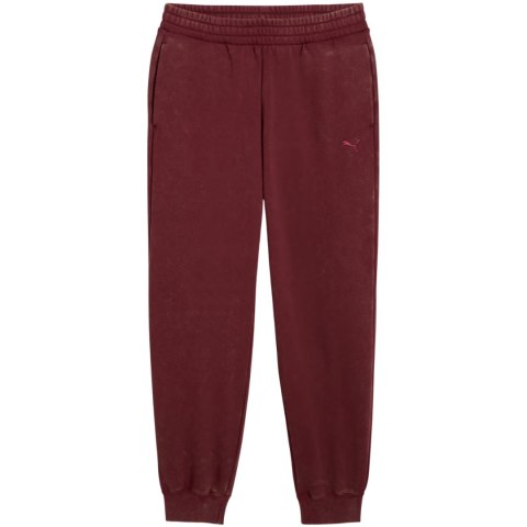Spodnie damskie Puma ESS Elevated Comfort Wash Sweatpants bordowe 688104 96 M Puma