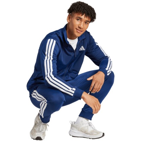 Dres męski adidas Sportswear Basic 3-Stripes niebieski JI8859 S Adidas