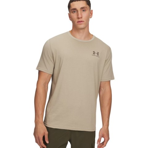 Koszulka męska Under Armour Sportstyle LC SS beżowa 1326799 302 M Under Armour