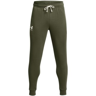 Spodnie męskie Under Armour Rival Terry Jogger khaki 1380843 390 S Under Armour