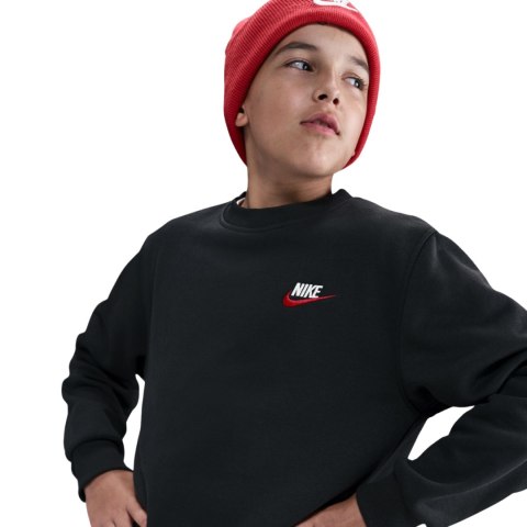 Bluza dla dzieci Nike Sportswear Club Fleece czarna FD3006 012 XL Nike