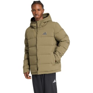 Kurtka męska adidas Helionic Climawarm Hoodie oliwkowa JX0580 L Adidas