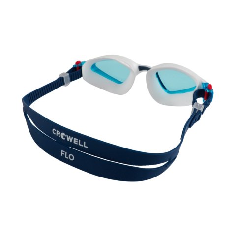 Okulary pływackie Crowell GS20 Flo biało-niebieskie Crowell